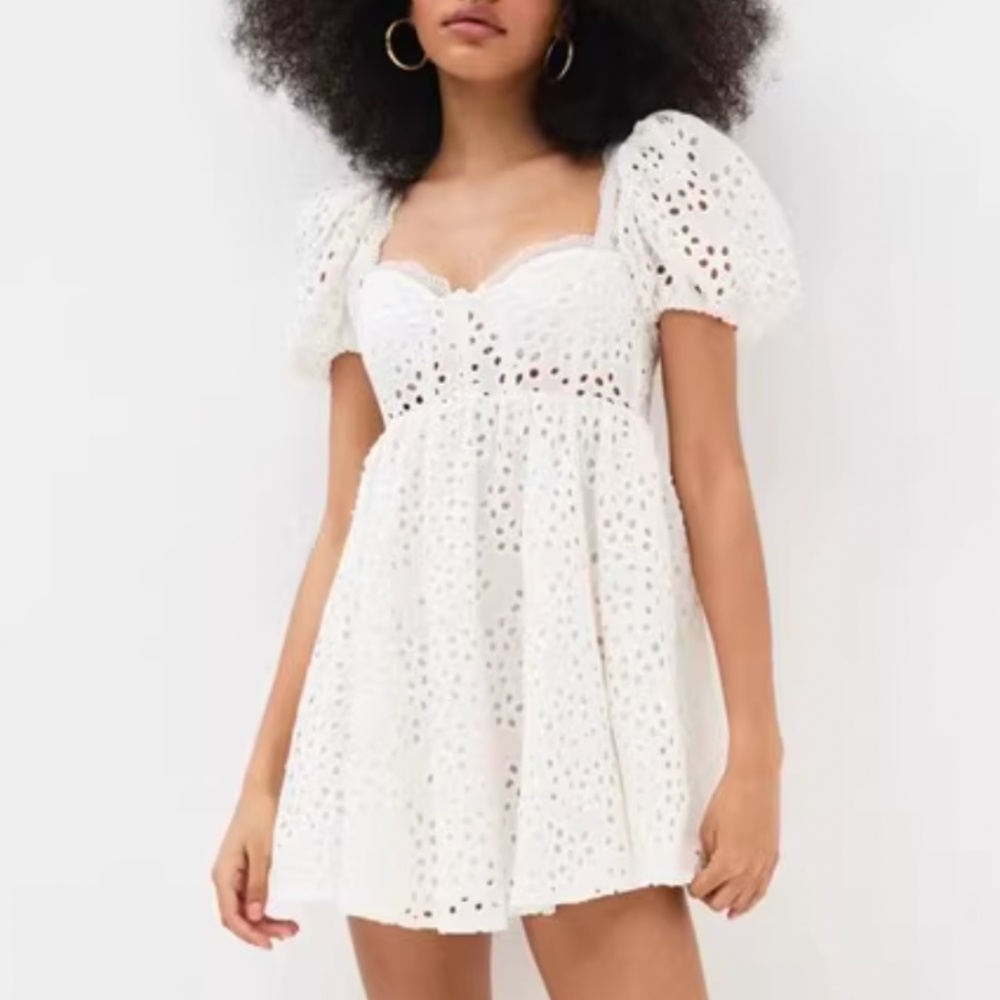 For Love and Lemons Becca Mini Dress - Ivory - Picture 13 of 16